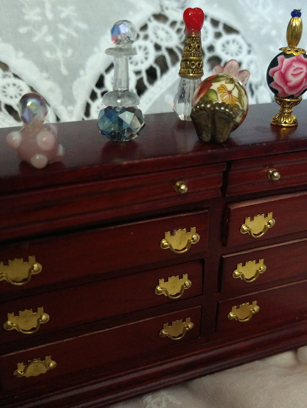 Miniature Dollhouse Vanity Perfume Atomisers